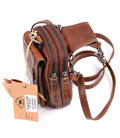 Шкіряна сумка чохол Hill Burry HB100B коньячна картинка, зображення, фото
