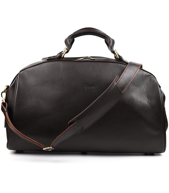 Шкіряна спортивна дорожня сумка TARWA GC-9552-4lx коричнева картинка, зображення, фото