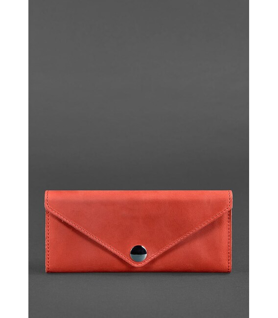 Женский кожаный кошелек Керри 1.0 коралловый фото, картинка, изображение