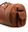 Дорожня сумка баул із натуральної шкіри RB-6564-4lx TARWA коньячна - картинка, зображення, фото дорожньої сумки