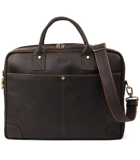 Чоловіча сумка для ноутбука 17 дюймів RC-0458-4lx TARWA коричнева фото, картинка, изображение