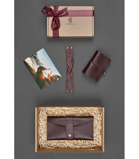 Женский подарочный набор кожаных аксессуаров Париж фото, картинка, изображение