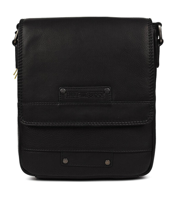 Сумка через плече месенджер HILL BURRY HB3102A чорна фото, картинка, изображение