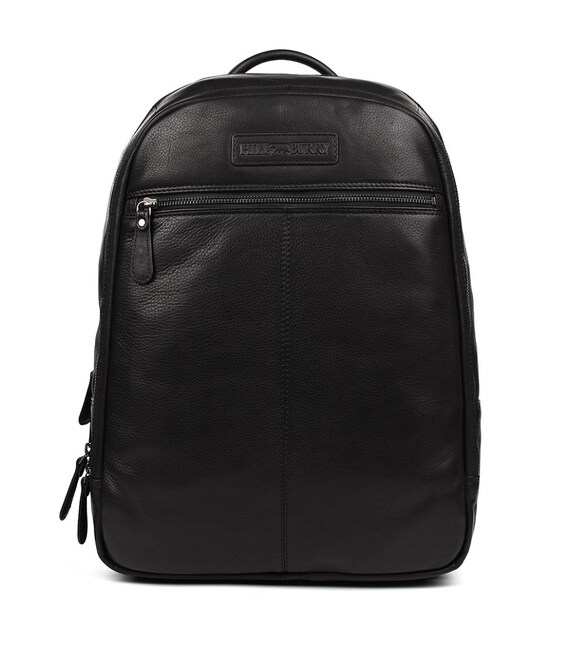 Великий шкіряний рюкзак HILL BURRY HB4006A чорний фото, картинка, изображение