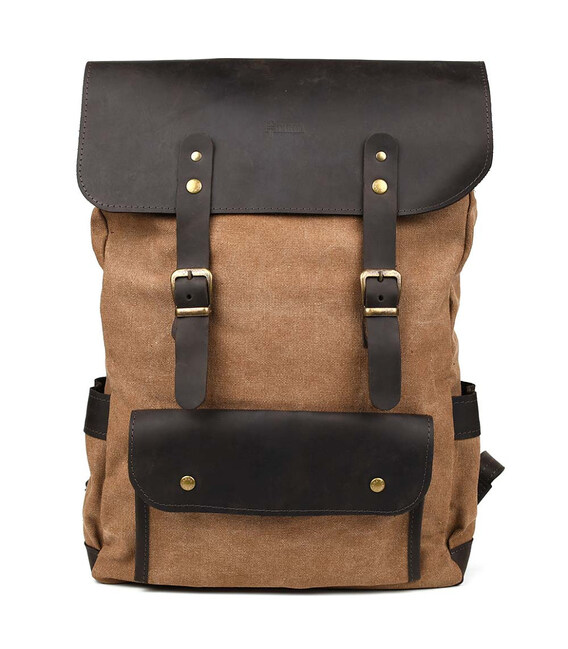 Рюкзак для ноутбука з канвас та крейзі хорс RCc-9001-4lx бренду TARWA фото, картинка, изображение