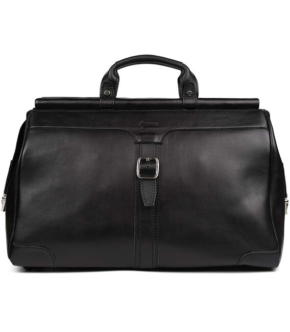 Дорожня спортивна сумка, шкіряний саквояж чорний GA-1402-4lx TARWA фото, картинка, изображение