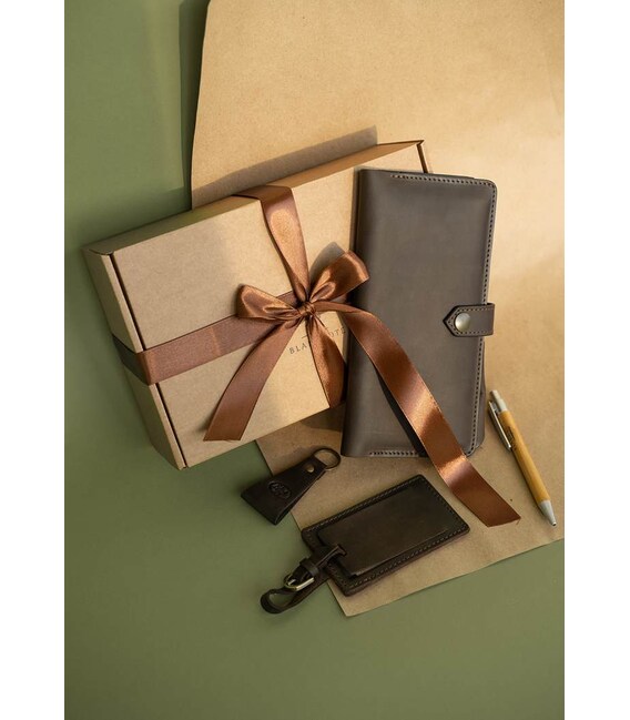 Набір шкіряних аксесуарів для мандрівника Барселона картинка, зображення, фото