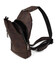 Чоловічий рюкзак слінг шкіряний коричневий TARWA RC-0116-3md картинка, зображення, фото