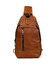 Чоловічий рюкзак слінг шкіряний коньяк TARWA GB-0116-3md картинка, зображення, фото
