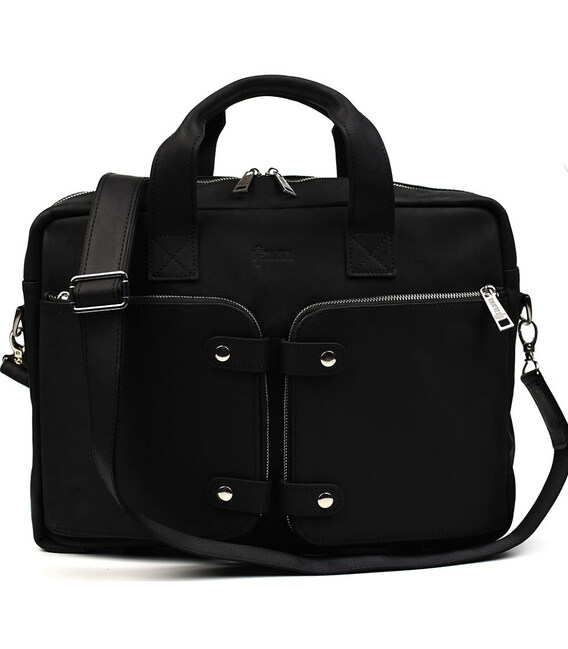 Чоловічі шкіряні сумки RA-1089-4lx TARWA чорний крейзі хорс фото, картинка, изображение