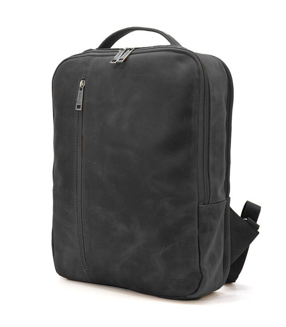 Шкіряний рюкзак чорний TARWA RA-7287-3md кінська шкіра фото, картинка, изображение