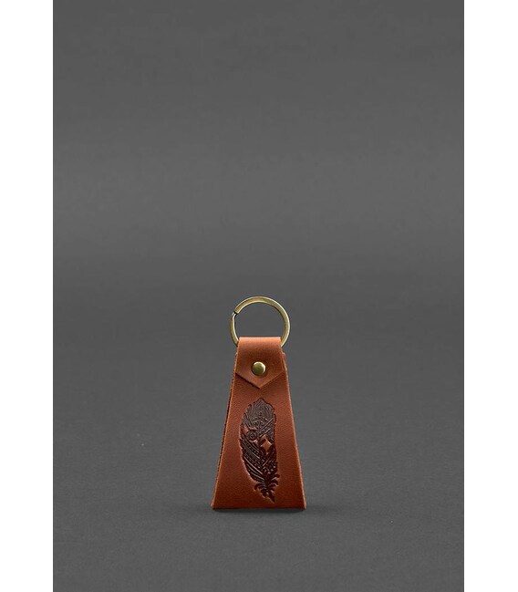 Кожаный брелок Перо фото, картинка, изображение