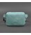 Кожаная женская поясная сумка Dropbag Mini бирюзовая фото, картинка, изображение