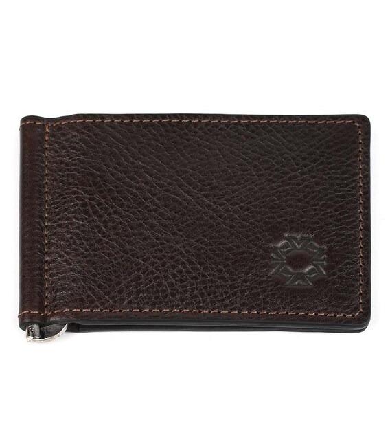 Затискач Carlo Pazolini CP5620 шкіра шоколад фото, картинка, изображение