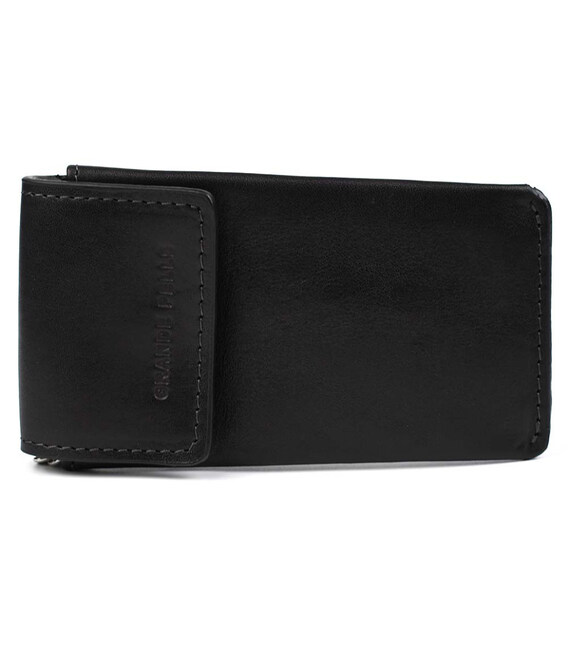 Ключниця шкіряна Grande Pelle 400610 чорна глянсова фото, картинка, изображение