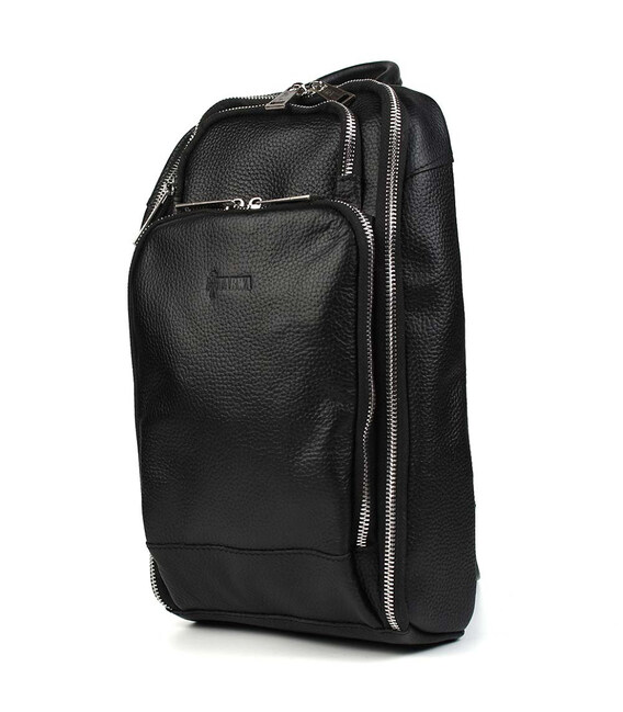 Чоловічий рюкзак слінг на плече TARWA FA-0910-4lx чорний флотар фото, картинка, изображение