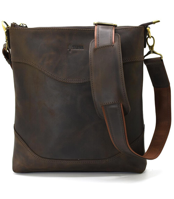 Чоловіча сумка із кінської шкіри RC-1807-4lx бренду TARWA фото, картинка, изображение