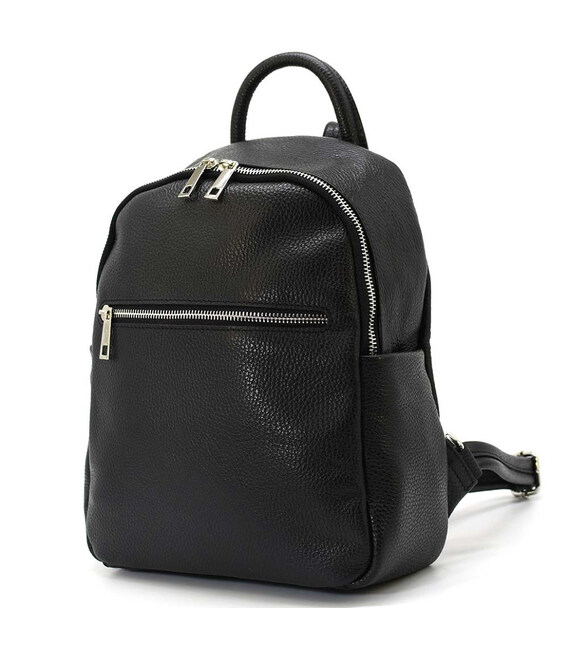 Шкіряний жіночий рюкзак Virginia Conti Italy - 03530_fblack картинка, зображення, фото