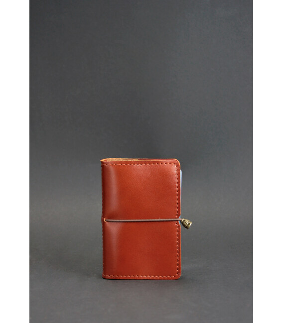 Кожаный кард-кейс 7.0 светло-коричневый фото, картинка, изображение