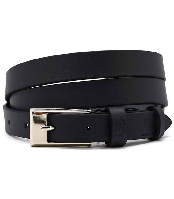 Ремінь жіночий тонкий Grande Pelle 23130030033 у синьому кольорі. картинка, зображення, фото