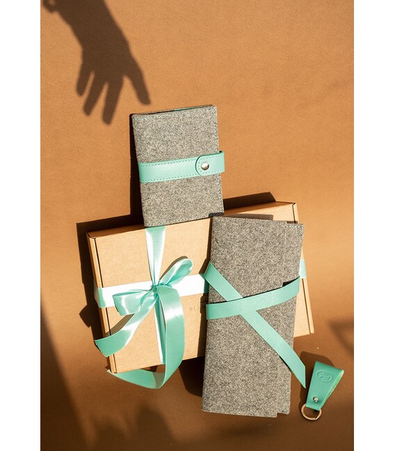 Жіночий подарунковий набір аксесуарів з фетру Ольборг картинка, зображення, фото