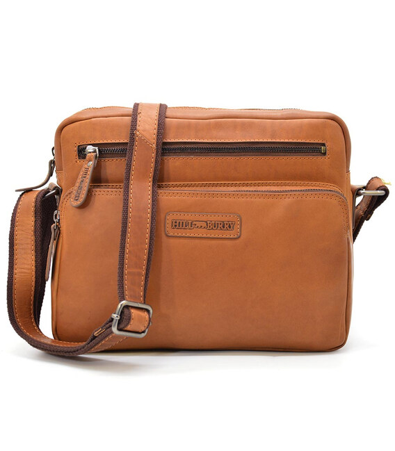 Багатофункціональна сумка крос-боді, колір коньячний, HILL BURRY HB3162B фото, картинка, изображение