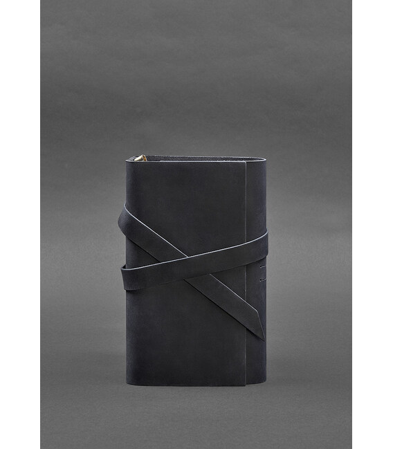 Кожаный блокнот (Софт-бук) 1.0 синий фото, картинка, изображение