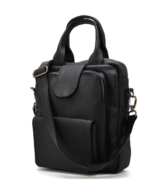 Вертикальна чоловіча сумка FA-7266-3md TARWA чорний флотар фото, картинка, изображение