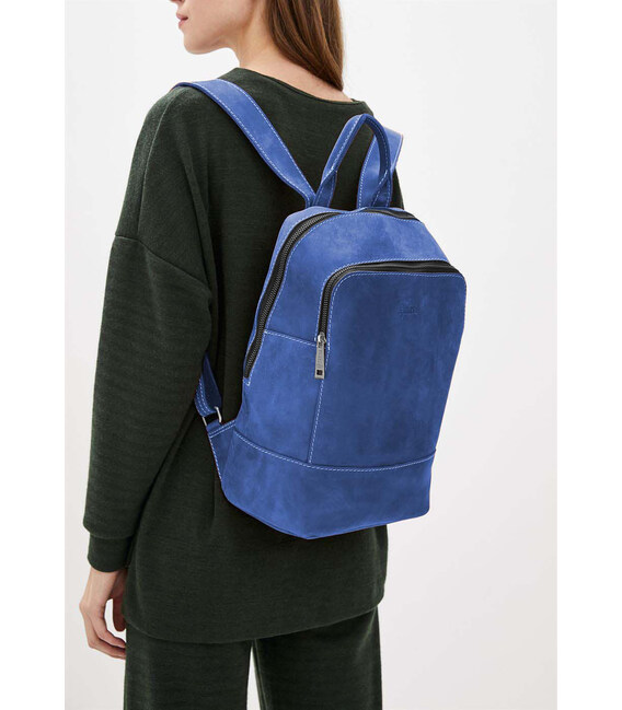 Шкіряний жіночий рюкзак TARWA RUm-2008-3md ультрамарин фото, картинка, изображение