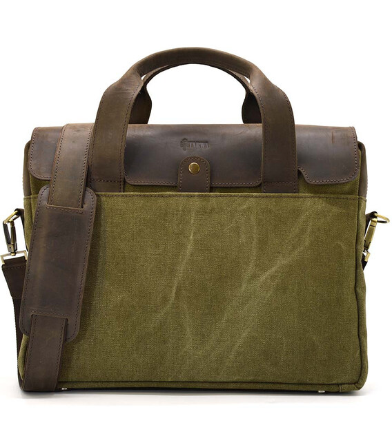 Сумка для ноутбука з канвасу та шкіри RHc-1812-4lx від TARWA фото, картинка, изображение
