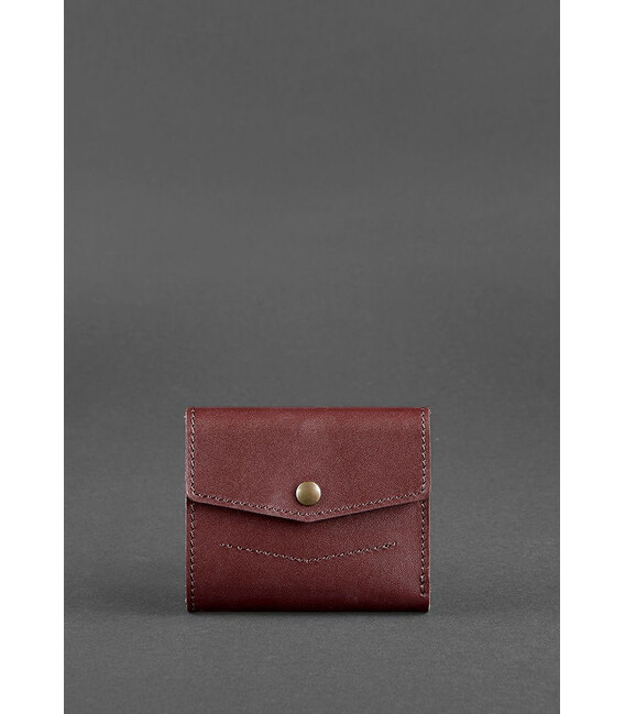 Женский кожаный кошелек 2.1 бордовый Krast фото, картинка, изображение