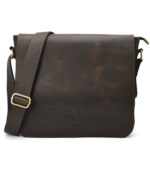 Сумка через плече розміру А4 з парусини та шкіри RGc-6601-3md TARWA картинка, зображення, фото