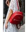 Кожаный женский мини-рюкзак Kylie красный фото, картинка, изображение