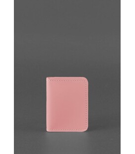 Шкіряна обкладинка для ID-паспорта і водійського повсідчення 4.0 Рожева картинка, зображення, фото