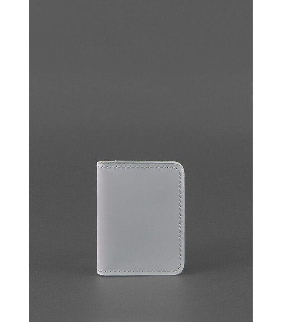 Шкіряна обкладинка для ID-паспорта і водійського повсідчення 4.0 Сіра картинка, зображення, фото