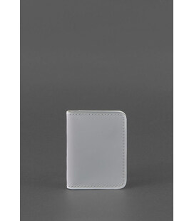 Шкіряна обкладинка для ID-паспорта і водійського повсідчення 4.0 Сіра картинка, зображення, фото