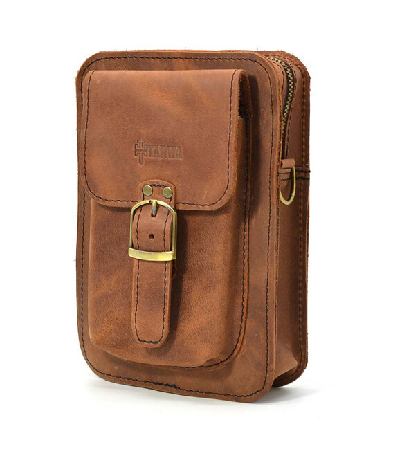 Сумка через плече, сумка напоясна TARWA RB-0076 зі шкіри Crazy Horse фото, картинка, изображение