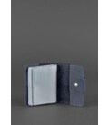 Кожаный кард-кейс 7.1 (Книжечка) синий картинка, изображение, фото