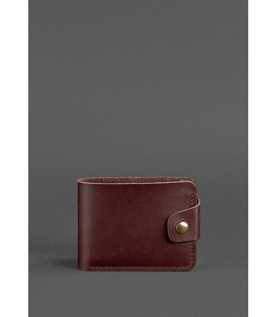 Шкіряне портмоне 4.3 бордове картинка, зображення, фото