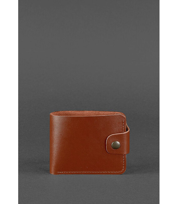 Шкіряне портмоне 4.3 світло-коричневе картинка, зображення, фото