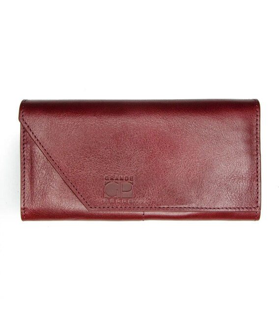 Портмоне Grande Pelle Festa 513661 бордовий глянець картинка, зображення, фото