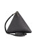 Кожаная женская сумка-косметичка Пирамида черная фото, картинка, изображение