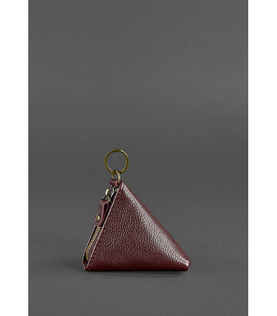 Женская кожаная монетница 2.0 Пирамида Марсала фото, картинка, изображение