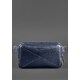 Шкіряна поясна сумка Dropbag Maxi темно-синя картинка, зображення, фото