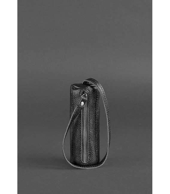 Кожаная ключница 3.0 Тубус черная фото, картинка, изображение