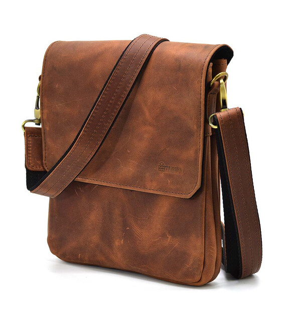 Чоловіча сумка через плече RB-0022-4lx TARWA на 2 відділення шкіряна шкіра фото, картинка, изображение