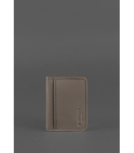 Шкіряна обкладинка для ID-паспорта і водійського повсідчення 4.0 темно-бежева картинка, зображення, фото