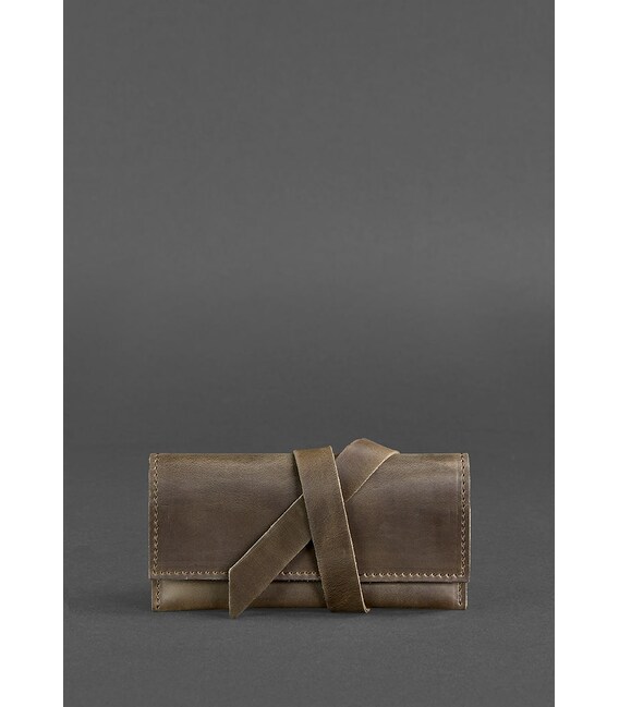 Кожаный кисет для табака 1.0 темно-коричневый фото, картинка, изображение