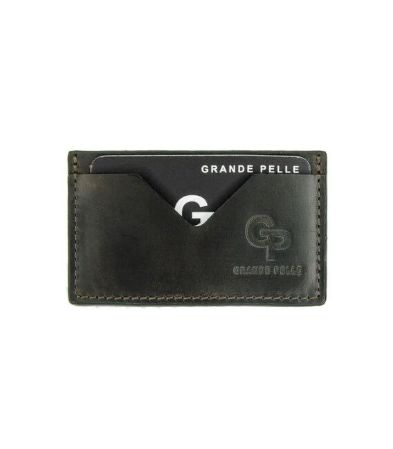 Кардхолдер Grande Pelle 300620 чорна шкіра Сицилія фото, картинка, изображение