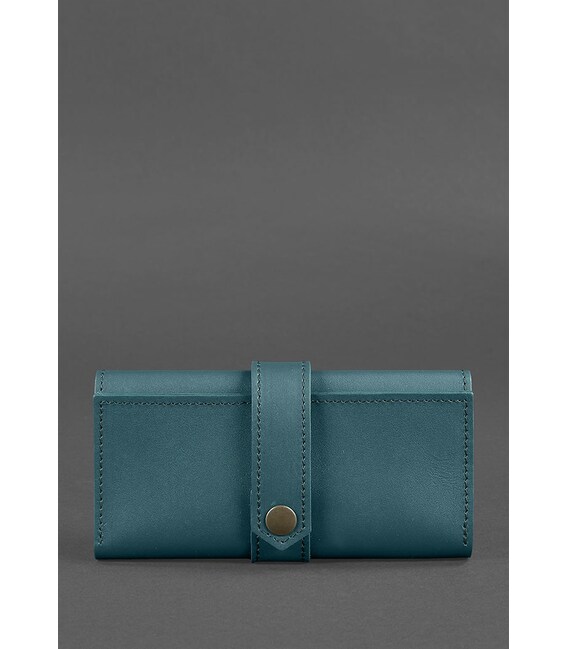 Кожаное женское портмоне 3.0 зеленое Краст фото, картинка, изображение